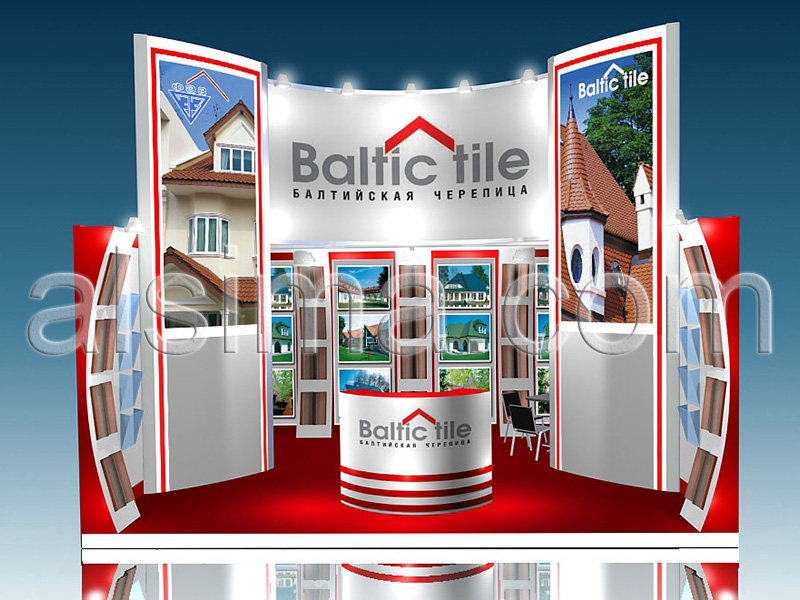 Макет выставочного стенда Baltic tile