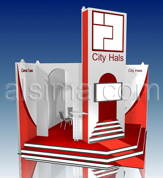 Макет выставочного стенда City Hals